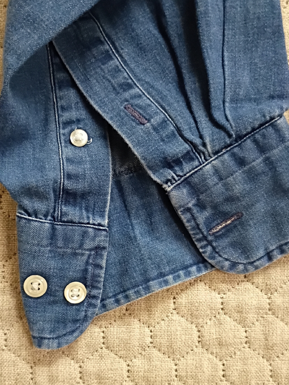 Vintage Purist Denim Shirt Men's XXL Relaxed Fit 100% Cotton Long Sleeve - Picture 5 of 8